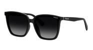 Óculos Solar Polaroid Pld6163/f/s 807 Wj 64 Preto Brilho Lente Cinza Degradê Polarizada -
