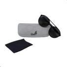Oculos Solar Preto Brilhante Redondo com Grade User4