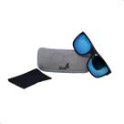 Oculos Solar Unisex Quadrado Preto Espelhado User4