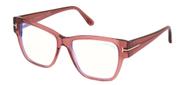 Óculos Tom Ford FT 5745-B para mulheres - transparentes brilhantes