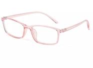 Óculos Transparente Rosa Anti Luz Azul Blue Ray Uv Ultra Leve
