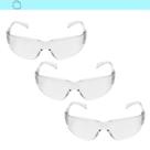 Óculos Virtua Transparente 3M Kit Com 3 Unidades Transparente