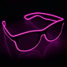 Óculos YourFocus Wireless LED Light Up Glow in the Dark Neon Rave para festas rave, EDM, Halloween e Natal (rosa)