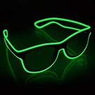 Óculos YourFocus Wireless LED Light Up Glow in the Dark Neon Rave para festas rave, EDM, Halloween e Natal (verdes)