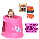 Ofuro Banheira 1 A 6 anos Balde Babytub RosaBrinde