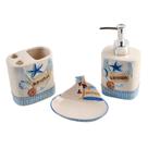 ogo de 3 peças em cerâmica 340ml L22,3xP20,8xA6,8cm cor azul