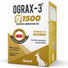 Ograx 3 1500mg Avert 30 Cápsulas Ômega 3 para Cachorro Gato
