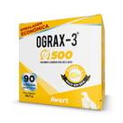 Ograx-3 500mg Avert Suplemento Ômega 3 Cães Gatos 90 Cápsulas