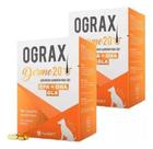 Ograx Derme 20 Suplemento Pele Cães Gatos Avert 30 Kit Com 2