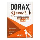 Ograx Derme 5 Avert 30 Cápsulas Suplemento para Cães e Gatos Ograx Derme 5 Avert 30 Cápsulas Suplemento para Cães e Gatos
