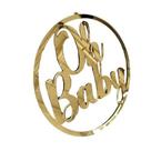 Oh Baby em acrílico para decoração de festas painel - acrilico espelhado