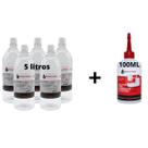 Óleo Branco para Maquina 5 litro + Silicone Aviamento 100ml