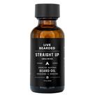 Óleo de barba Live Bearded Straight Up, sem perfume, 30 ml