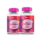 Óleo De Borragem Global Suplementos 240 Cápsulas Kit 2un Óleo De Borragem Global Suplementos 240 Cápsulas Kit 2un