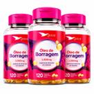 Óleo De Borragem Global Suplementos 360 Cápsulas Kit 3un