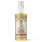 Óleo de cabelo Badger Jojoba com melaleuca e alecrim orgânicos 60mL