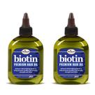 Óleo de cabelo Difeel Premium Biotina 210 ml (pacote de 2) para cabelo