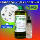Óleo de Citronela Concentrado + Spray 1L faz 200L para Repelente Natural Caseiro Contra Mosquitos