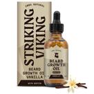 Óleo de crescimento de barba impressionante para Viking com biotina, 60 ml, aroma de baunilha