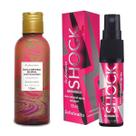 Óleo de massagem Beijável Morango e Shock Treme Comestivel