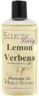 Óleo de massagem Eclectic Lady Lemon Verbena 120mL com óleo de amêndoa