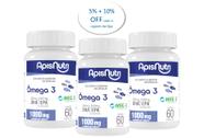 Óleo de Peixe Ômega 3 1000mg 60 cáps APISNUTRI Kit com 3 Ud Óleo de Peixe Ômega 3 1000mg 60 cáps APISNUTRI Kit com 3 Ud