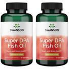 Óleo de peixe Swanson Super DPA 1.000 mg, 60 cápsulas gelatinosas, pacote com 2 unidades