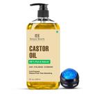 Óleo de rícino Botanic Hearth 236ml puro natural com massageador