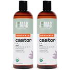 Óleo de rícino J MAC BOTANICALS orgânico prensado a frio 960 ml Óleo de rícino J MAC BOTANICALS orgânico prensado a frio 960 ml
