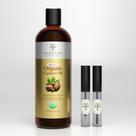 Óleo de rícino Narayan Organic 473 ml USDA prensado a frio natural