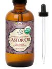 Óleo de rícino orgânico americano 100% puro e natural 115 ml para pele e cabelo