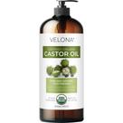 Óleo de Rícino Orgânico Velona - 473ml com Bomba (Certificado USDA)