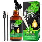 Óleo de rícino preto jamaicano 120 ml orgânico prensado a frio não refinado