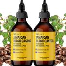 Óleo de rícino preto jamaicano IQ Natural 100% puro 120 ml (pacote com 2)