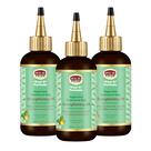 Óleo de tratamento nutritivo African Pride Feel It, pacote com 3 unidades de 120 ml