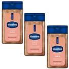 Óleo em gel corporal Vaseline Sunlit Glow Baunilha e Cacau 150 ml, pacote com 3
