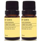 Óleo Essencial De Limão Siciliano By Samia - 10ml - Puro e Natural - 2 Unidades
