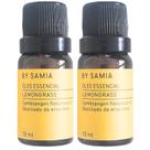 Óleo Essencial Lemongrass (capim Limão) Puro 10ml - By Samia - Kit 2 Óleo Essencial Lemongrass (capim Limão) Puro 10ml - By Samia - Kit 2