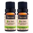 Óleo Essencial Melaleuca Tea Tree 2 X 10ml - Via Aroma