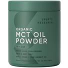 Óleo MCT em pó Sports Research Keto Vegan 300 ml sem sabor