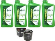 Óleo Mineral 20w50 Moto Lubrax 4 Litros + Filtro Ph6018 Fram