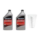 Óleo Náutico 2T Quicksilver TCW3 1L Kit C/2 + Copo Dosador