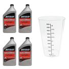 Óleo Náutico 2T Quicksilver TCW3 1L Kit C/4 + Copo Dosador