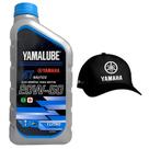 Óleo Náutico Yamalube 20w50 4 Tempos 1 Litro + Boné Yamaha