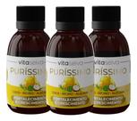 Oleo Para Cabelo Alecrim Coco Ricino Purissimo Umectação Capilar Óleo Trio de Ferro 3 Em 1 Kit 180ml