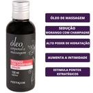 Óleo para massagem feitiços de morango com champagne 120ml Mais vendido - Pós banho