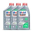 Óleo Para Motor 5w30 Sintético Mobil Super Kit Rev Carro 3L