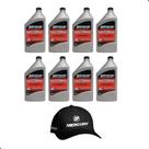 Óleo Quicksilver TCW3 Orig 1 Litro Kit C/8 + Boné Mercury
