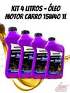 Óleo Radnaq 15w40 semi sintético API SM carro Kit 4 L carro