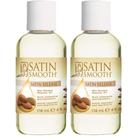 Óleo removedor de resíduos de cera Satin Smooth Satin Release 120 ml, pacote com 2